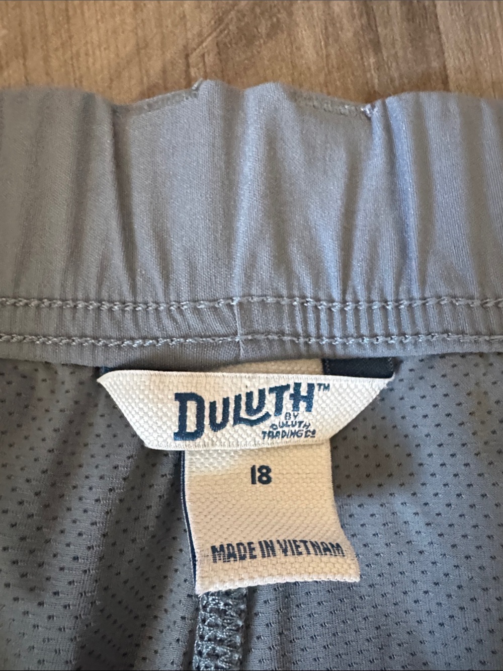 Duluth Trading Company Dry on the Fly skort skirt 18 women’s casual grey blue - Picture 2 of 7